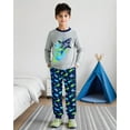thumbnail image 3 of Aideaone Boys' Pajamas Set Long Sleeves Tees & Pants 2-Piece Printed Kid Sleepwear Pajamas Set for Boys 6-13Y, 3 of 7