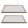 thumbnail image 1 of TEHAUX 2Pcs Beige Wooden Paper Making Frame for Craft Projects Featuring Double Layer Mesh, 1 of 8
