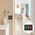 thumbnail image 7 of Yayeee Toggle Light Switch Wall Plate 2-Gang 4.56"x4.48" Decorative Outlet Cover, Pink Block Pattern, 7 of 7