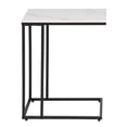 thumbnail image 4 of Abble Rectangular Sintered Stone White Marble Top C Table, 4 of 6