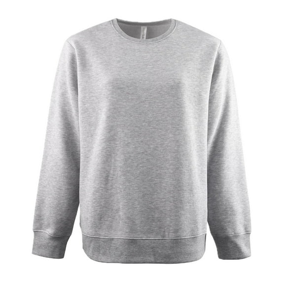 Women’s Fleece Crewneck Sweatshirt (Light Gray, Extra-Large)