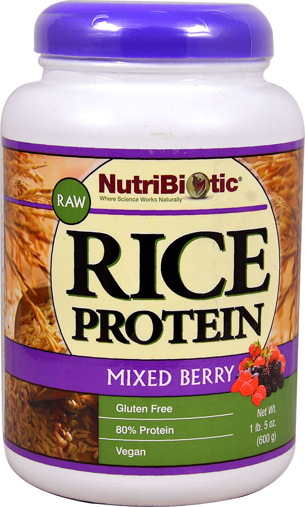 NutriBiotic Raw Rice Protein Powder Mixed Berry 1.31 lbs