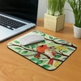 thumbnail image 5 of WIRESTER 8.66x7.08 in Rectangle Mouse Pad with Non-Slip Rubber Base for Computers, Laptop, Office & Home - Red Cardinal Birds In Summer, 5 of 5