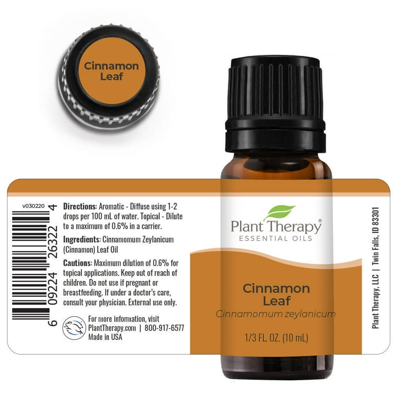 Cinnamon Leaf Essential Oil by Willow and Sage Botanicals, 0.5 oz.