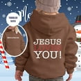 thumbnail image 2 of Kids Girls Boys Jesus Loves You Print Hooded Sweatshirts Letter Print Sweatshirt Long Sleeves Cute Loose Pullover Faith Over Fear Hoodie for Boys Girls 5T, 2 of 4