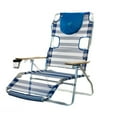 thumbnail image 6 of Ostrich 3 N 1 Aluminum 5 Position Reclining Beach Chair, Striped (3 Pack), 6 of 10