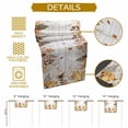 thumbnail image 5 of Fall Grey Orange Cotton Linen Table Runner, Washable Table Runners for Kitchen, Dining Room, Holiday, Home Party Table Decor, 13x90 Inches, 5 of 9