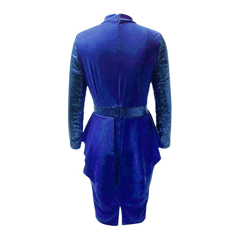 Avdjesfny Elegant Peplum Dresses for Women Business Knee