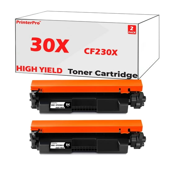 Printer Pro™ Compatible Replacement for HP 30X CF230X Toner Cartridge High Yield of HP30A CF230A - HP Laserjet M203d M203dn M203dw Pro M203dn M203dw M227d MFP M227fdn MFP M227fdw MFP M227sdn (2PK)