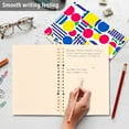 thumbnail image 4 of FORMRS 1-Subject Spiral Notebook 8" x 5" College Ruled 60 Refillable Sheet A5 Hard Cover, 2 Pack, Red Retro Shapes, 4 of 7
