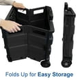 thumbnail image 6 of BAZIC Foldable Rolling Cart 16"x18"x15", 70 Lbs Capacity, 3-Pack, 6 of 7