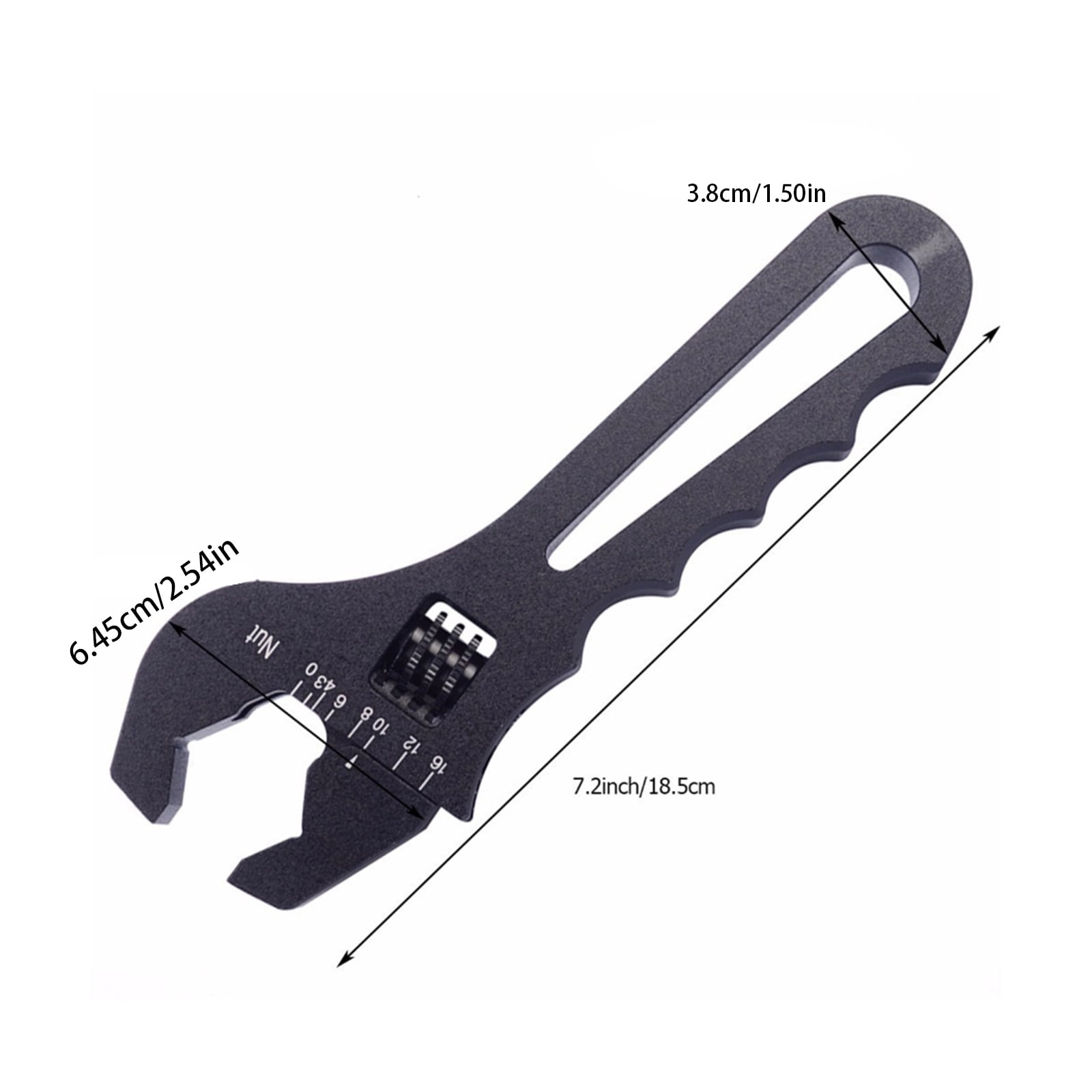 3AN-16AN Adjustable Wrench Tool Aluminium Joint Wrench Tool Adjustable Wrench for Hose End Fitting Adapter Hand Tool