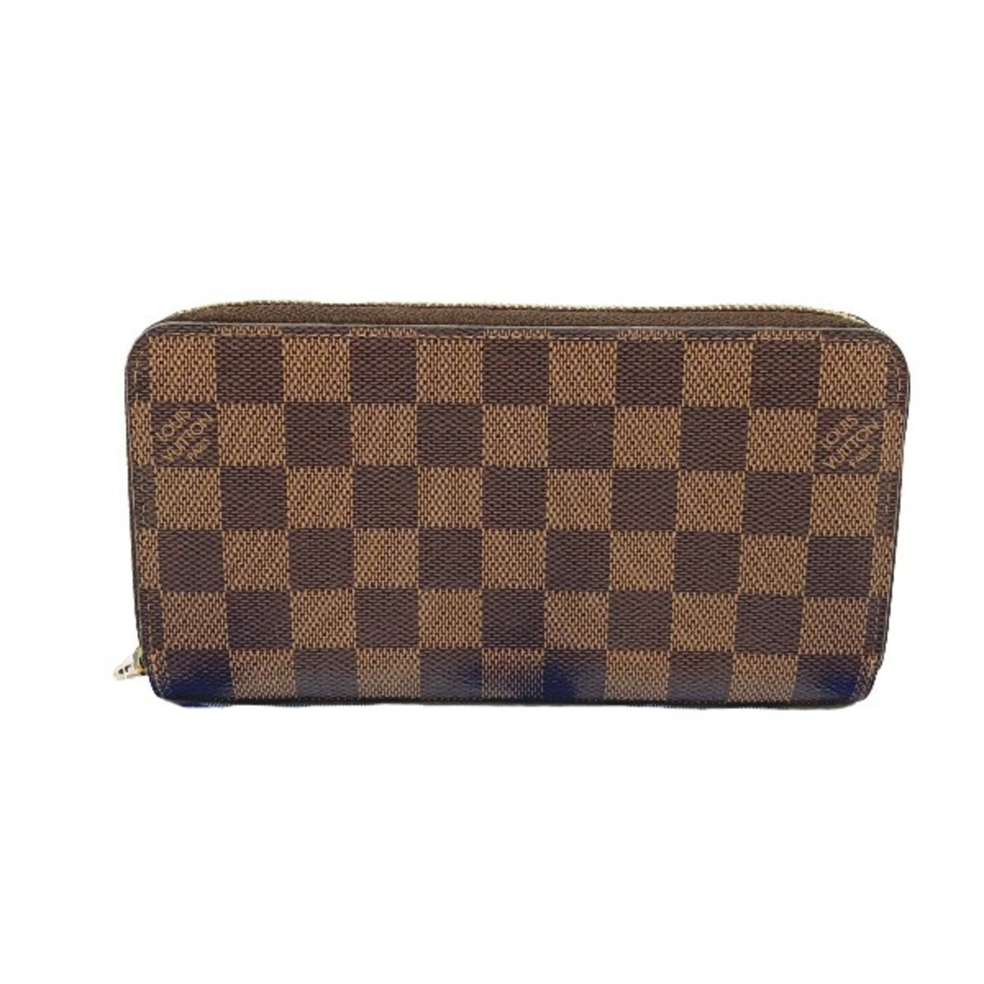 Pre-Owned LOUIS VUITTON Round Zipper Damier Portefeuille  display picture 1