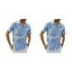 thumbnail image 1 of Sonducket Camisa de playa hawaiana para hombres y mujeres, camiseta informal de manga corta con hojas sencillas, camiseta de ropa de estilo Azul claro METRO 2Conjunto, 1 of 6