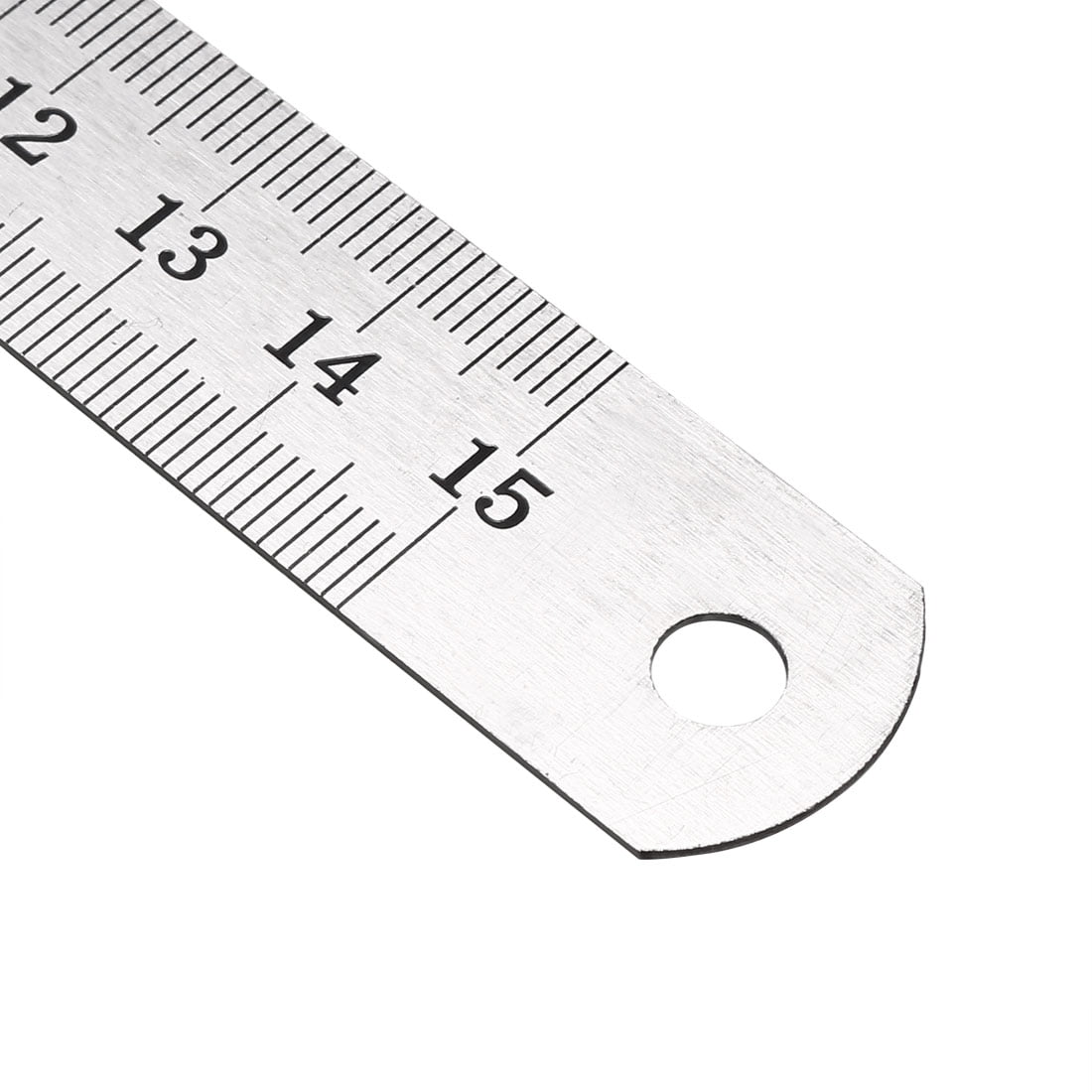 Utoolmart Straight Ruler 150mm 6 inch Metric Stainless Steel Ruler Measuring Tool with Hanging Hole 5pcs 