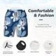 thumbnail image 3 of Balery Flower Bañador para hombre, shorts de playa de secado rápido con entrepierna y forro de compresión-X-Large, 3 of 6