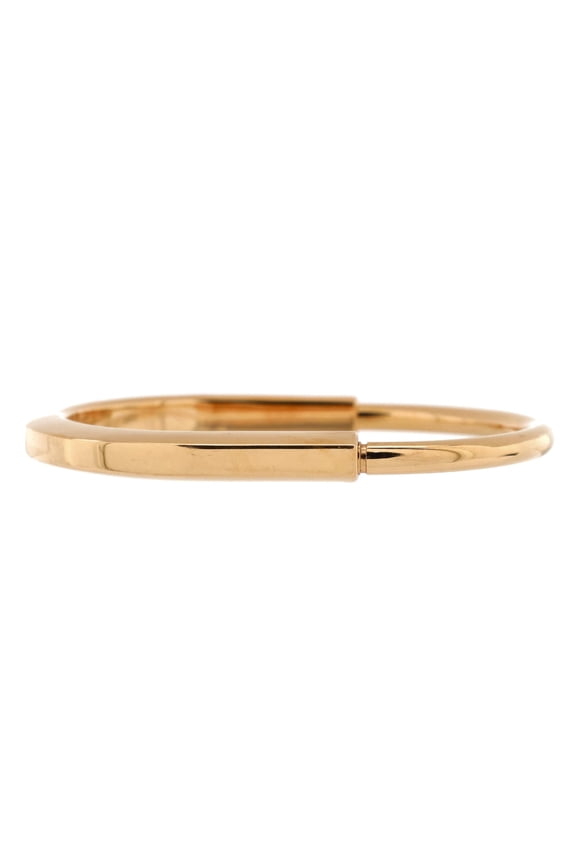Pre-Owned Lock Bangle Bracelet 18K Rose Gold By Rebag
