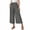 Gray, variant on Admvng Women Capri Pants Casual Summer Lightweight Elastic Waist Cotton Yoga Ladies Capri With Pockets Size S-2XL