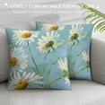 thumbnail image 3 of Pratyus Daisies Flowers Aestheticism Square Pillow Cover Case for Cushions Sofa Bed Outdoor Decoration 1PC 12x12in, 3 of 5