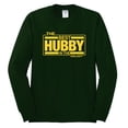 thumbnail image 2 of Wild Bobby,The Best Hubby in The Galaxy, Father's Day, Men Long Sleeve Shirt, Forest Green, X-Large, 2 of 3