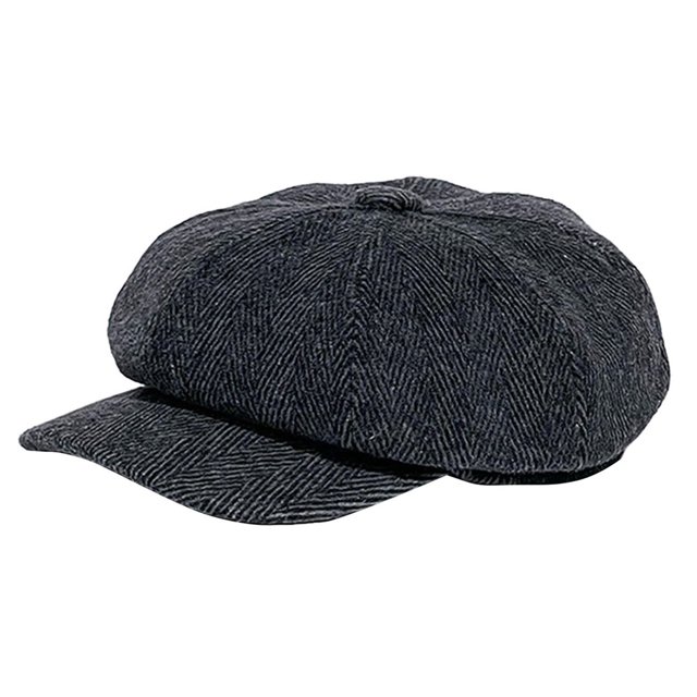 Beret Hat Adjustable Sun Protection Retro Style Breathable Non-Fading Decorative Polyester Men Newsboy Cap Beret Hat Decor for Camping