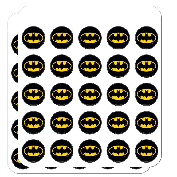 Batman Classic Bat Shield Logo Planner Calendar Scrapbooking Crafting Stickers