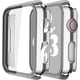 thumbnail image 1 of Misxi Paquete de 2 Estuches Rígidos para PC con Protector de Pantalla de Vidrio Templado Compatible con Apple Watch SE Series 6 Series 5 Series 4 40 mm - Negro, 1 of 4