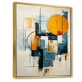 thumbnail image 2 of Designart "Retro Reflections Colorful Mid Century Vibes II" Abstract Floater Framed Wall Art Print, 2 of 7