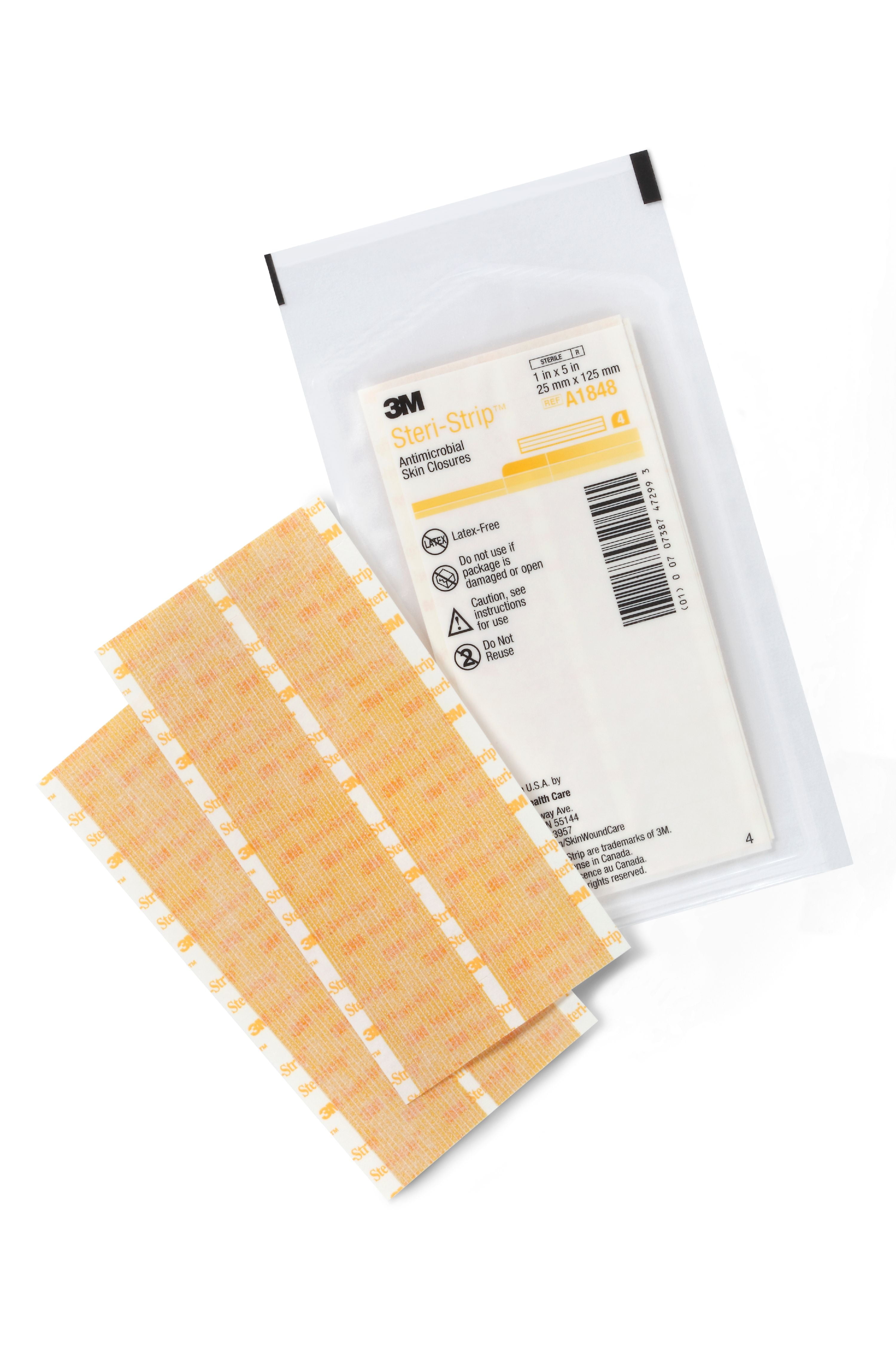 SteriStrip Antimicrobial Antimicrobial Closure Reinforced Skin Strip 1