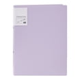 thumbnail image 2 of 1 Inch 3 Ring Binder, Heavy Duty Plastic 3-Ring O-Ring Binder, A4 Size 3-Hole Punched Binder-Ready File Folder, Storage Organizer for Class Office and Daily Use, Purple 1PCS, 2 of 9