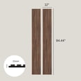 thumbnail image 3 of 3D Wood Wall Panels | Acoustic Panels for Interior Wall Décor on Felt Back Board | Decorative Slat Panels for Wall and Ceilings | Oxide Brown - 8 x 1 ft. x 2 Pack, 3 of 5