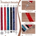 thumbnail image 4 of 1Set 6Pcs Star Pattern Velvet Bookmark Alloy Pendant Bookmark Mixed Color 375~417mm, 4 of 6