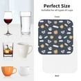 thumbnail image 6 of Yiaed Cartoon Animals Print Leather Coasters for Drinks - Cup Coasters Coffee Table Kitchen Table Bar, Home & Office Gifts Handmade Drink Coasters-Square, 6 of 6