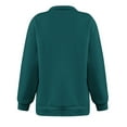 thumbnail image 5 of Babysbule Womens Pullover Fall Solid Sweatshirts Casual Winter Lapel Zip Up Pullover Long Sleeve Quarter Zip Hoodie, 5 of 6
