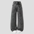 thumbnail image 2 of Taybagh Jeans for Girls Solid Color Girls Baggy Sweatpants Plus Size Wide Leg Jeans Teen Comfy Clothes, 2 of 5
