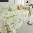 thumbnail image 3 of Simple All-Season Sofa Cover Blanket Daisy Living Room Decoration Chenille Fringe Sofa Cover Cloth Cat Scratch Sofa Covers (Daisy Gray,180x150cm), 3 of 6