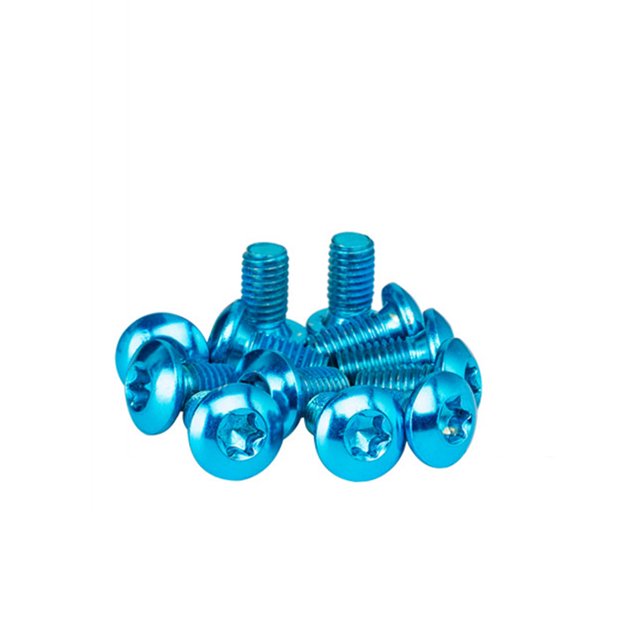 Greeniant Paquete de 12 tornillos universales para freno de bicicleta de montaña M5x10mm, tornillos para frenos de disco, accesorios de mantenimiento Type3 NO3 Greeniant OD022339-03