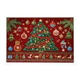 thumbnail image 2 of Boovnll Christmas Door Mat - 16x24" Non-Slip Catch Mud Printed Christmas Doormat Winter Holiday Decor for Indoor, Outdoor, Home, Entrance, Kitchen, Christmas Decorations, 2 of 6
