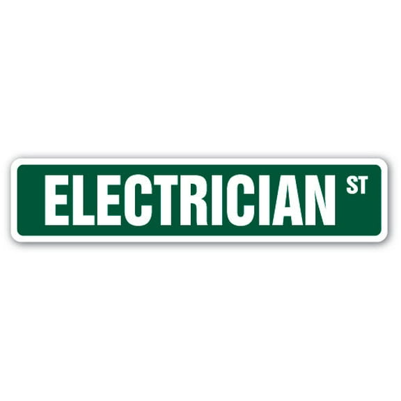 SignMission SS-624-ELECTRICIAN 6 x 24 in. Electrician Street Sign