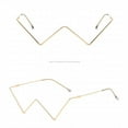 thumbnail image 3 of XZNGL Irregular Shape Retro Glasses Eyewear Vintage Unisex Glasses Frame Accessory, 3 of 9