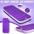 thumbnail image 6 of Pittman Outdoors - Purple Kids  Air Mattress | Includes Electric Pump & Colorful Travel Backpack | Puncture-Resistant & Easy-Inflate, 6 of 6