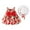 AB788 Red, variant on Utlike Baby Girl Princess Dress Sleeveless Vest Dress With Big Bow On The Chest Flower Skirt With Hat Beautiful Sundress Size 3 Years-4 Years