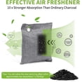 thumbnail image 4 of 16 Pack Activated Bamboo Charcoal Air Purifying Bags(8x100g, 8x50g), Natural Fresh Odor Absorber, Deodorizer and Moisture Eliminator, Purifier Bags for Home, Closet, Car freshener, 4 of 4
