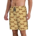 thumbnail image 2 of Fotbe Dachshund Dog Puppy Trajes de Baño Estampados para Hombre, Shorts de Verano de Secado Rápido, Ropa de Playa, Bañadores-3X-Large, 2 of 6