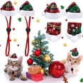 thumbnail image 4 of JeashCHAT Pet Santa Hat, Christmas Holiday Accessory for Dogs and Cats, Christmas Hat with Adjustable Strap for Comfort and Stability, 4 of 5