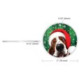 thumbnail image 3 of WIRESTER Large 3 inch Acrylic Ready to Hang Ornament, Hanging Ornaments for Christmas Tree Holidays Party Home Office Xmas Tree Decoration Gift - Basset Hound Dog Happy, 3 of 7