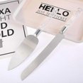 thumbnail image 2 of Cake Knife and Server Set Acrylic Stainless Steel Faux Crystal Handle Holiday Thanksgiving Christmas, 2 of 5
