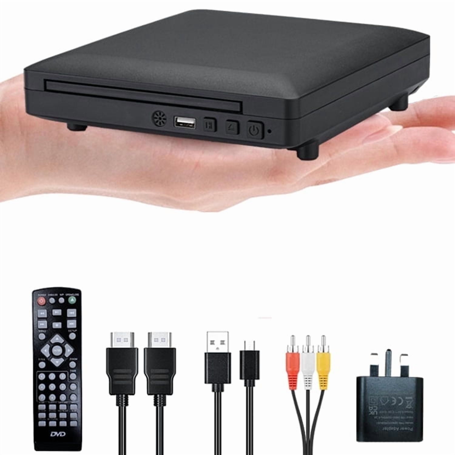Didar Compact Mini Blu Ray DVD Player, 1080P Play All DVDs