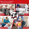 thumbnail image 3 of Mobility Scooter for Adults,4 Wheel Mobility Scooter,15 Miles Range,300LBS Capacity,Lightweight and Portable,with LED Headlights and Basket,Charger Included,Gifts Suitable for Elders (Red), 3 of 13