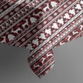 thumbnail image 5 of Red and White Christmas Folk Pattern Square Tablecloth,Waterproof Square Table Cover,Wipeable Spillproof Washable Table Cover for Home Kitchen Party Decor 42"X42"(107x107cm), 5 of 6